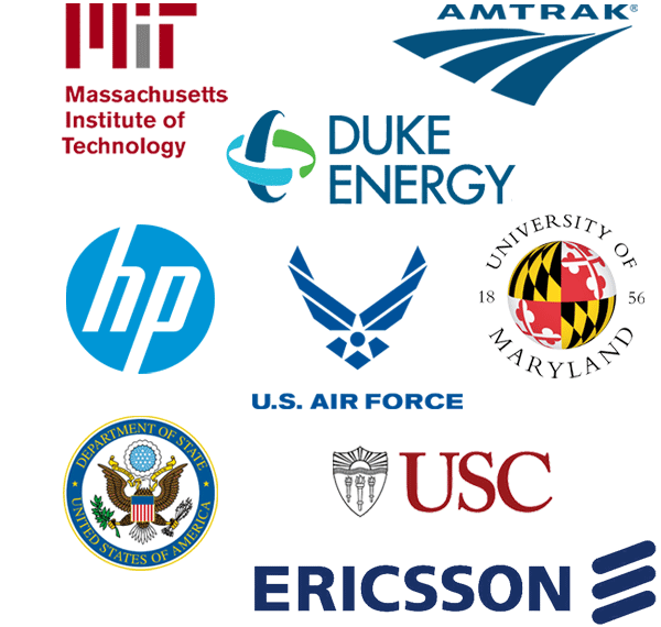 Customers: MIT, Amtrack, HP, US Air Force, US Department of State, USC, Ericsson
